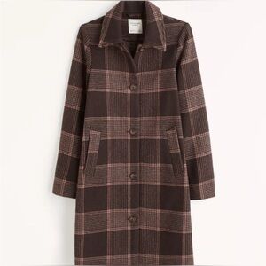 Abercrombie & Fitch Wool Blend Mod Coat
